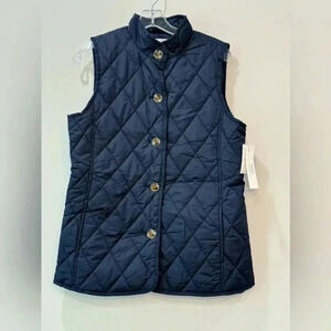 Kenneth Cole Navy Blue Quilted Vest - Size S